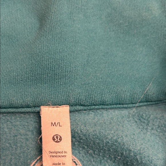 Lululemon Athletica Teal Half-Zip Sweatshirt - Picture 3 of 5